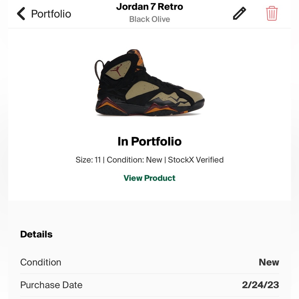 Retro 7’s Olive Black